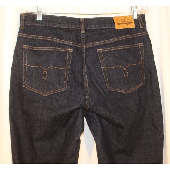 Ralph Lauren Jeans Co. 'Classic MidCalf' Cropped Dark Blue Size 12 x 22" Inseam - Picture 4 of 7